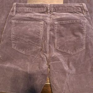 Loft grey corduroy curvy skinny pants